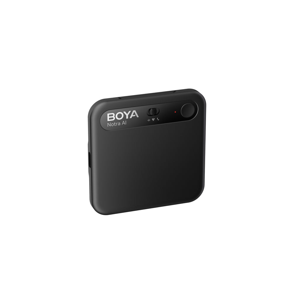 BOYA Notra Voice Recorder med AI Transcription - sort