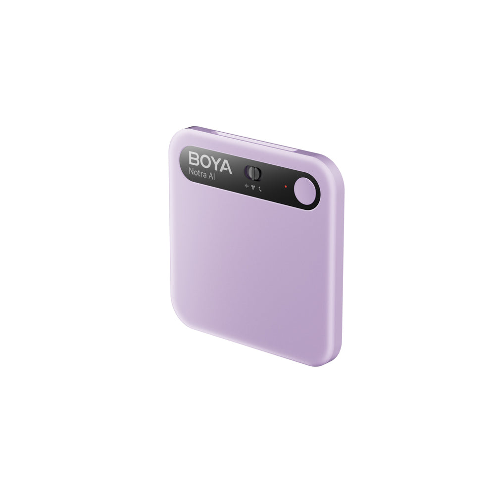 BOYA Notra Voice Recorder med AI Transcription - Purple