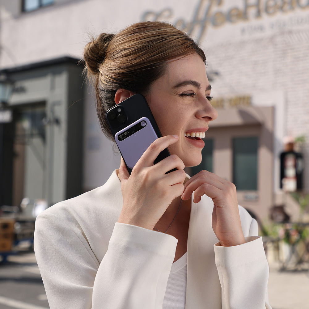BOYA Notra Voice Recorder med AI Transcription - Purple