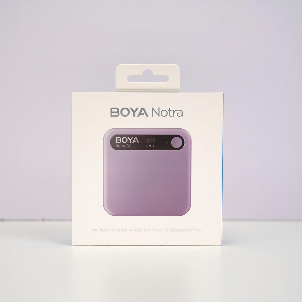 BOYA Notra Voice Recorder med AI Transcription - Purple