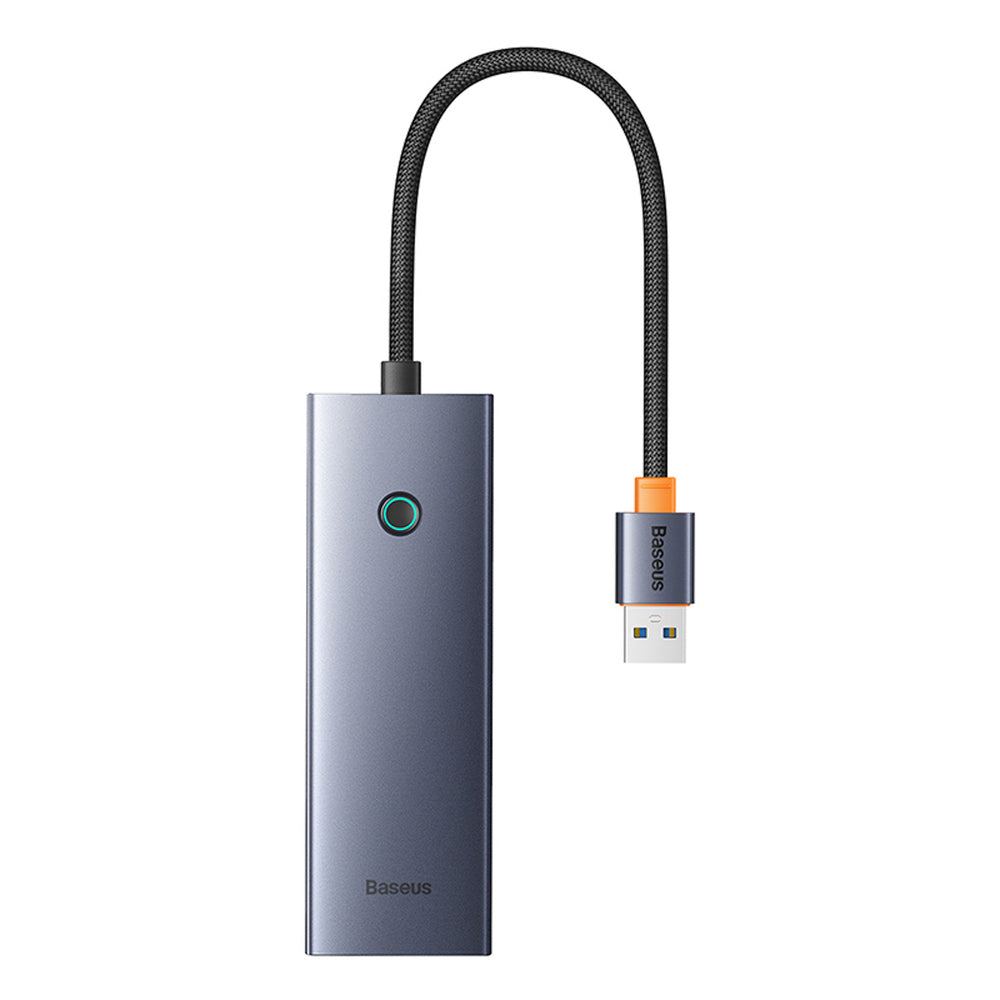 Baseus UltraJoy Series USB-A hub 4xUSB-A 3.0 1xUSB-C 5V - gray
