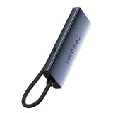Baseus UltraJoy Series USB-A hub 4xUSB-A 3.0 1xUSB-C 5V - gray
