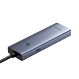 Baseus UltraJoy Series USB-A hub 4xUSB-A 3.0 1xUSB-C 5V - gray