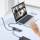 Baseus UltraJoy Series USB-A/USB-C hub 4xUSB-A 3.0 1xUSB-C 5V - gray