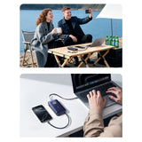 Baseus EnerCore CR11 20000mAh 100W Power Bank with Retractable USB-C Cable - Black