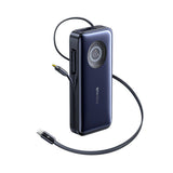 Baseus EnerCore CR11 20000mAh 100W Power Bank with Retractable USB-C Cable - Black