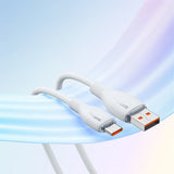 Baseus Pudding 100W USB-A - USB-C Cable 1.2m - White