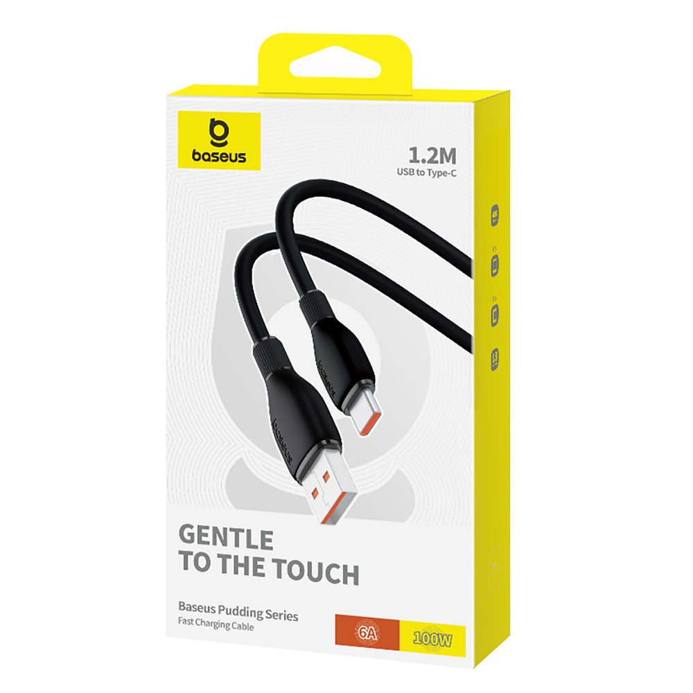 Baseus Pudding 100W USB-A - USB-C Cable 1.2m - Black