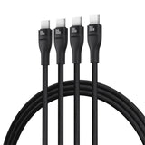 Baseus Flash Series 3 100W 3in1 USB-C Cable - 3xUSB-C 1.5m - Black
