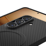 Spigen AirSkin Aramid Mag MagSafe Case til Samsung Galaxy S26 - sort
