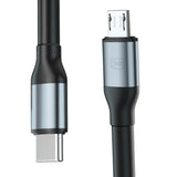 3mk Hyper Cable N-SERIES USB-C / MicroUSB 3m QC 3.0 5V / 2A 10W - sort