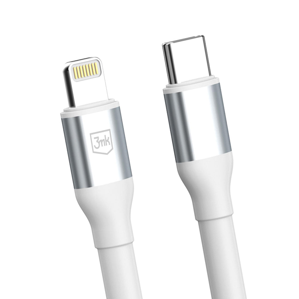 3mk Hyper Cable N-SERIES USB-C / Lightning 3m PD 3.0 9V / 3A 27W - hvid