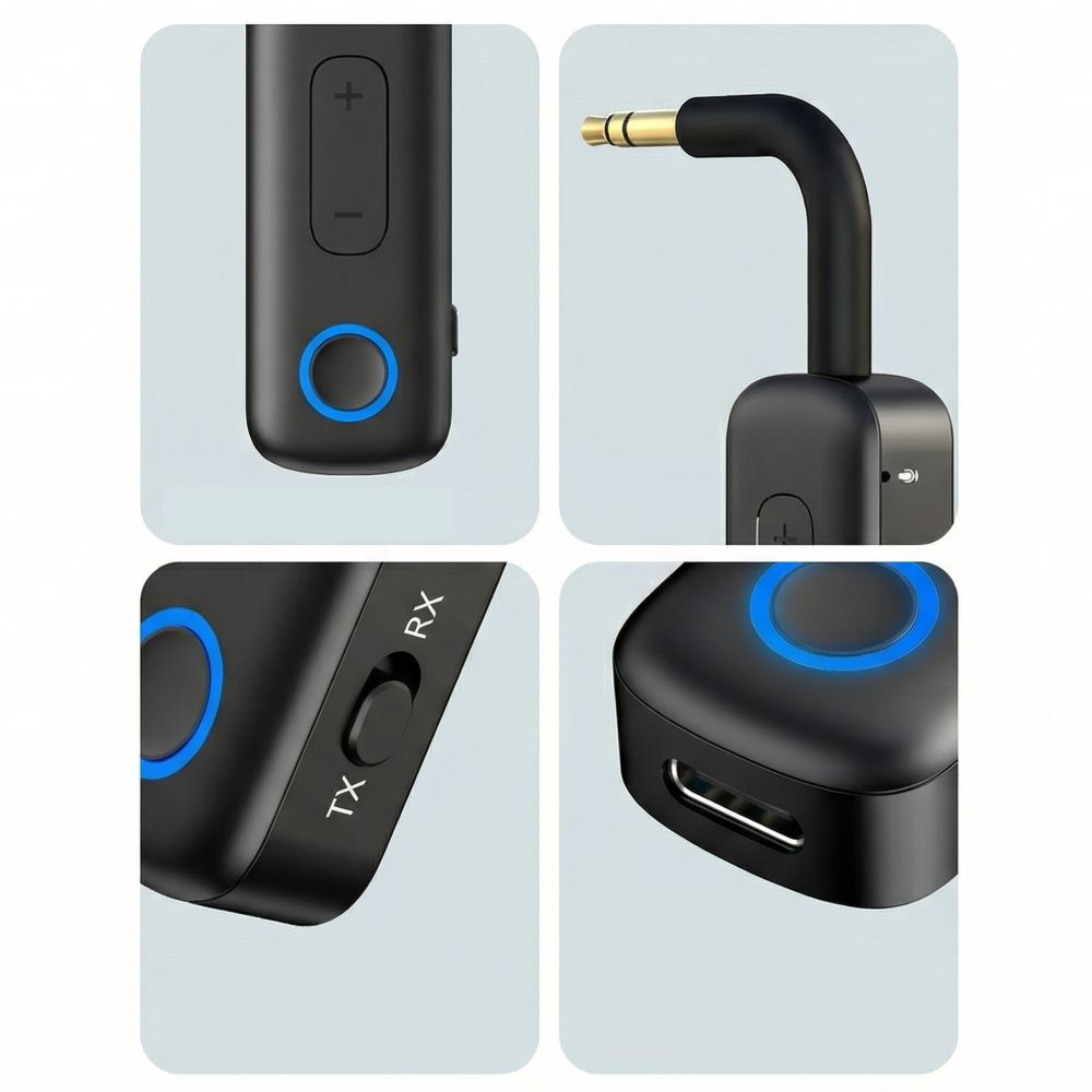 Tech-Protect Ultraboost AU02 Bluetooth 5.4 lydadapter - sort