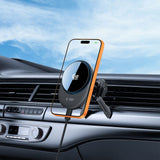 Tech-Protect V21 MagSafe Car Holder med 25W QI2.2 Induktiv oplader til cockpit/vindruder/luftventil - sort