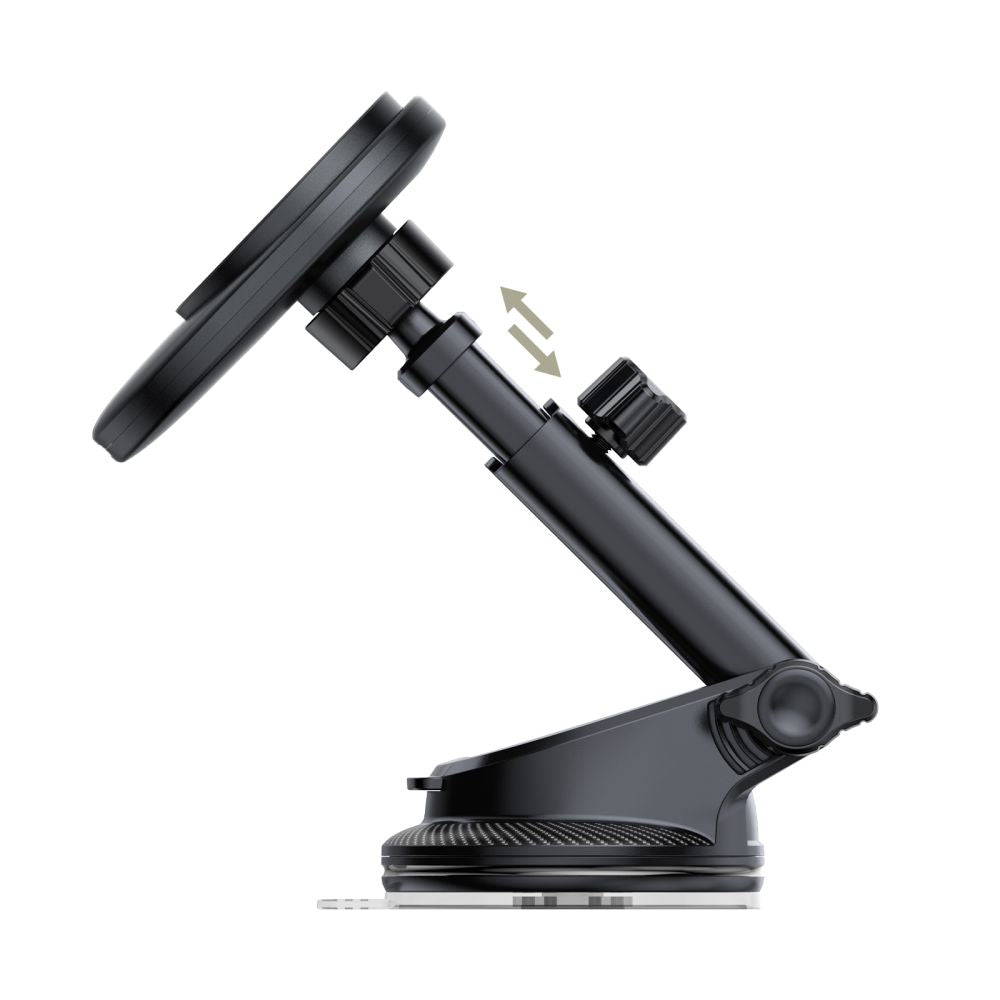 Tech-Protect V21 MagSafe Car Holder med 25W QI2.2 Induktiv oplader til cockpit/vindruder/luftventil - sort
