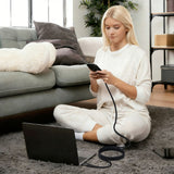 Tech-Protect Ultraboost UB11T USB-C / USB-C PD 100W / QC3.0 Kabel 200 cm - sort