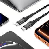 Tech-Protect Ultraboost UB11T USB-C / USB-C PD 240W / QC3.0 Kabel 200 cm - sort