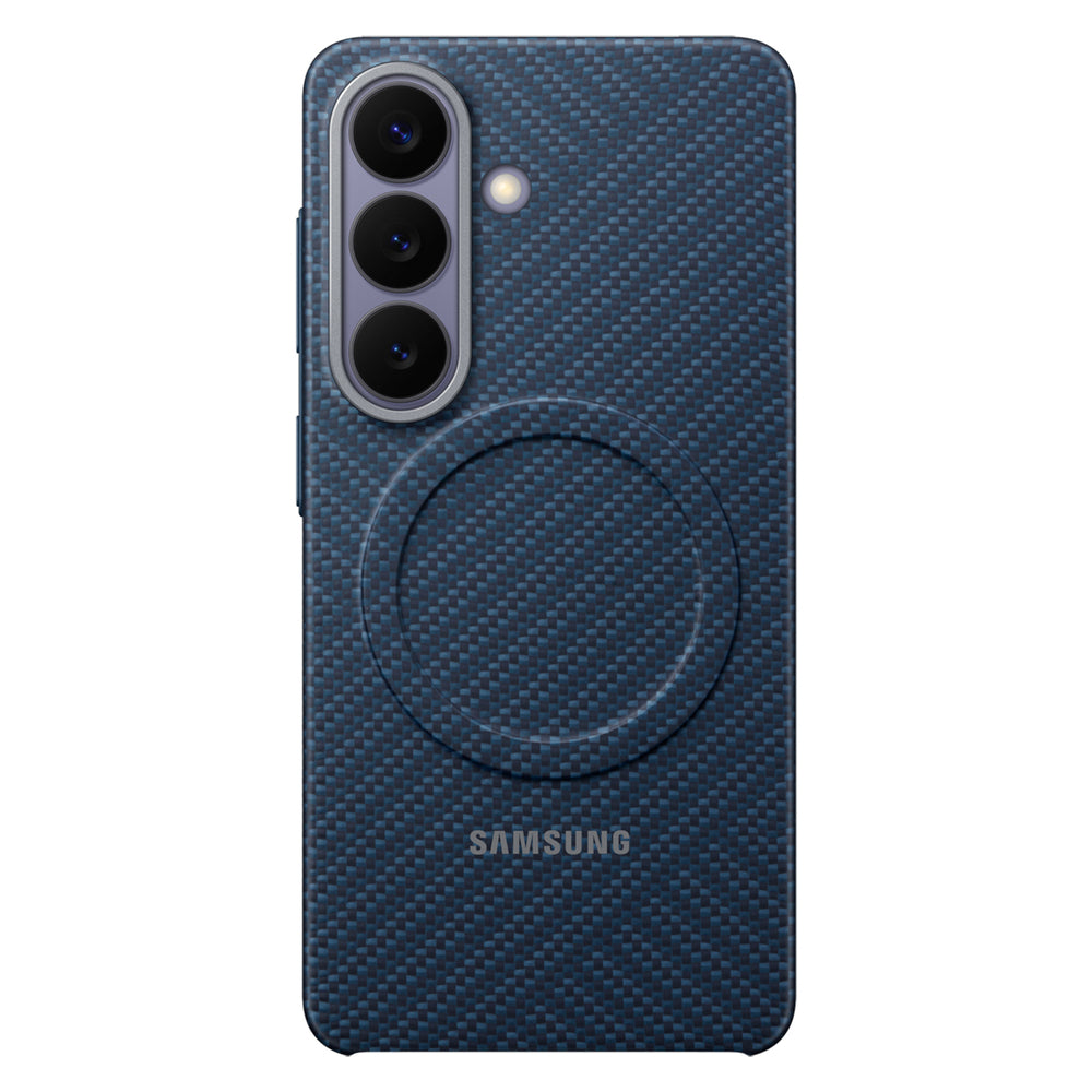 Samsung Carbon Magnet Case til Samsung Galaxy S26, MagSafe Kompatibel - Blå