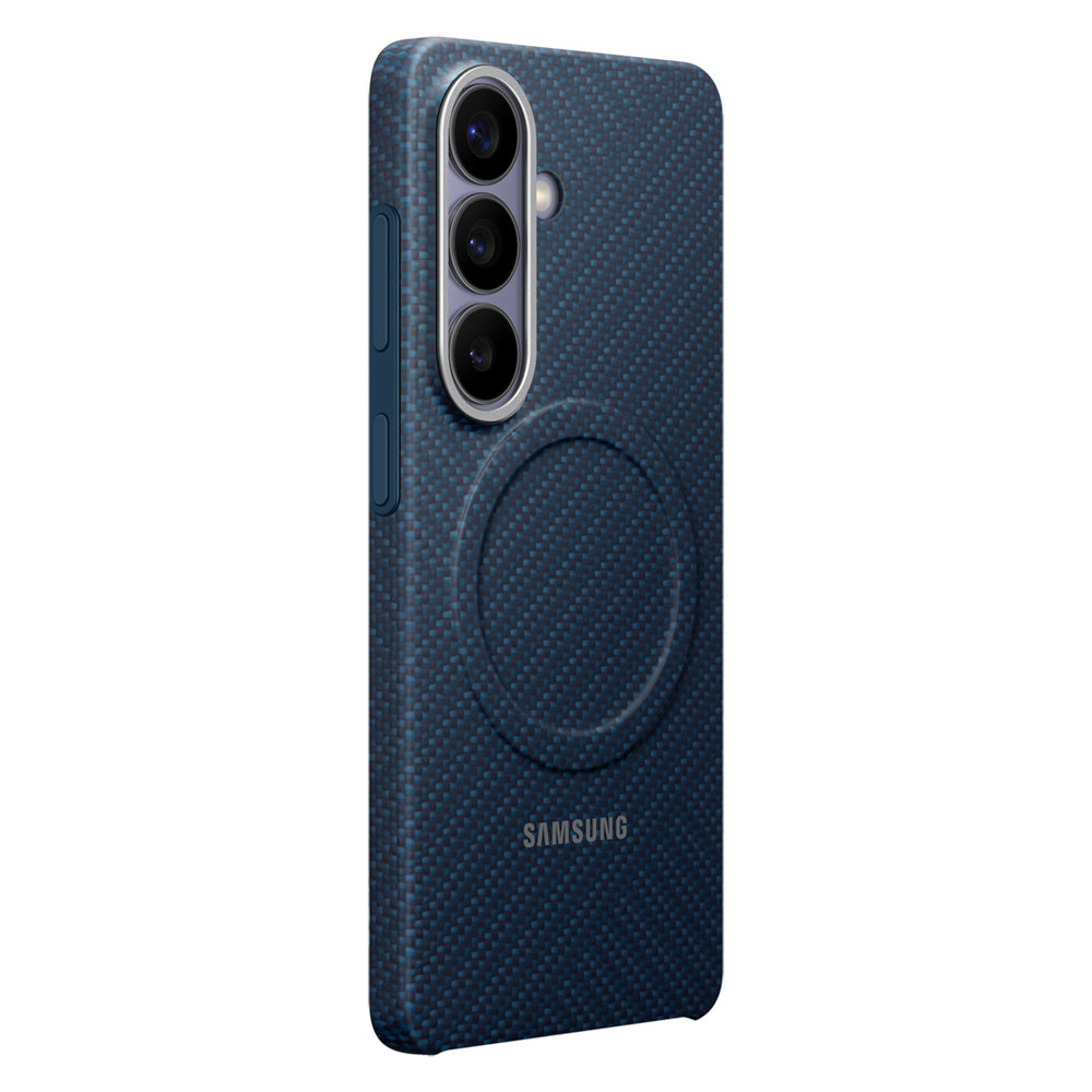 Samsung Carbon Magnet Case til Samsung Galaxy S26, MagSafe Kompatibel - Blå