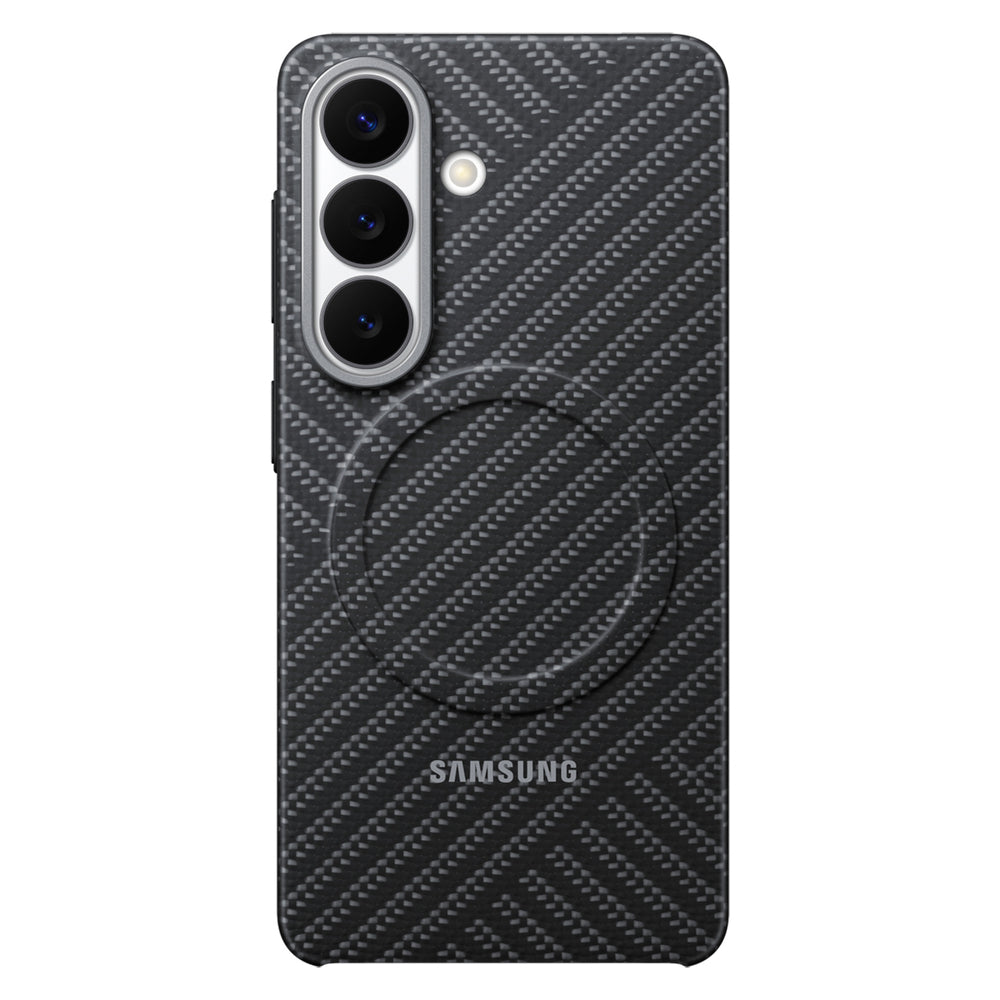 Samsung Carbon Magnet Case til Samsung Galaxy S26, MagSafe Kompatibel - Grå