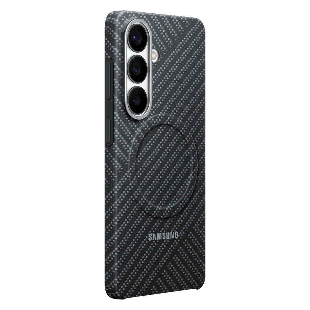 Samsung Carbon Magnet Case til Samsung Galaxy S26, MagSafe Kompatibel - Grå