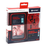 Platinet PM1070R hovedtelefoner/headset Ledningsført Ørekrog Sport Rød