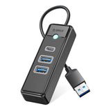 Orico PWC2U-U3 3-port USB hub 2x USB-A 3.0 1x USB-C 3.0 0.15 m - black