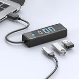 Orico PWC2U-U3 3-port USB hub 2x USB-A 3.0 1x USB-C 3.0 0.15 m - black