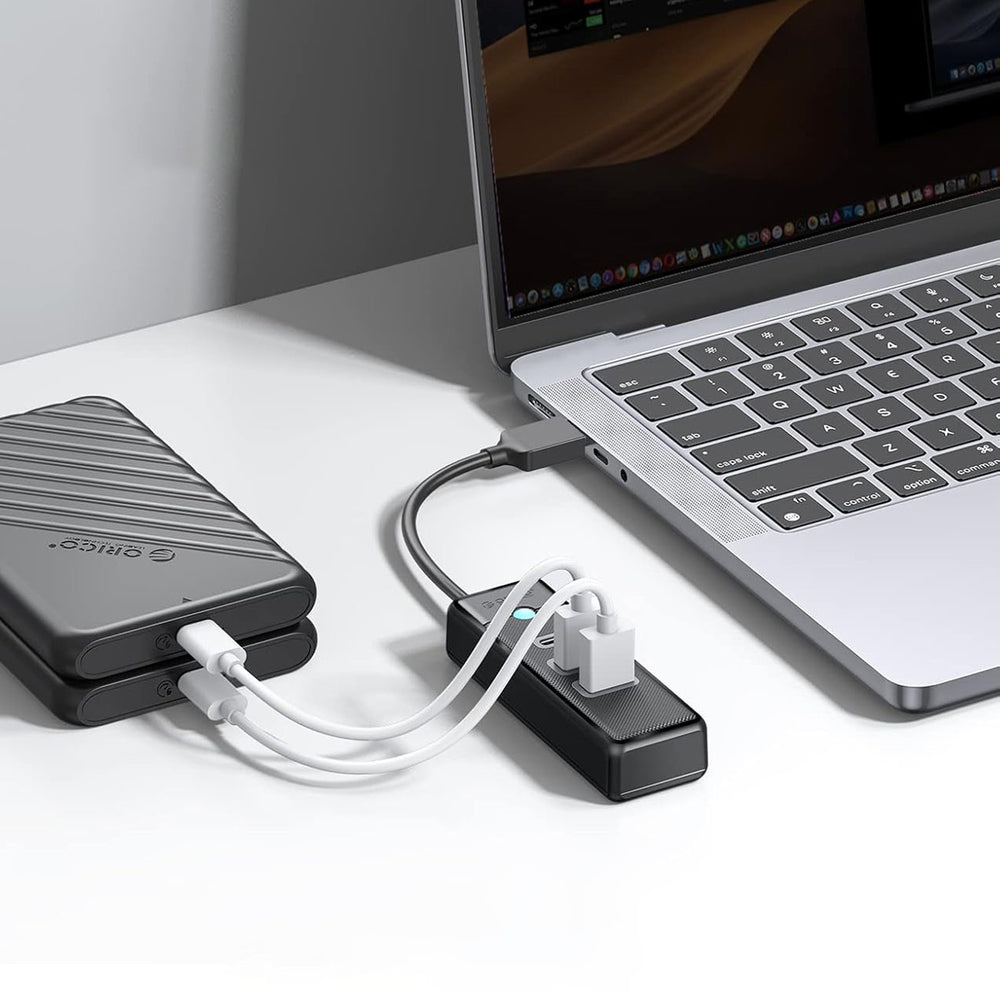 Orico PWC2U-U3 3-port USB hub 2x USB-A 3.0 1x USB-C 3.0 1.8 m - black