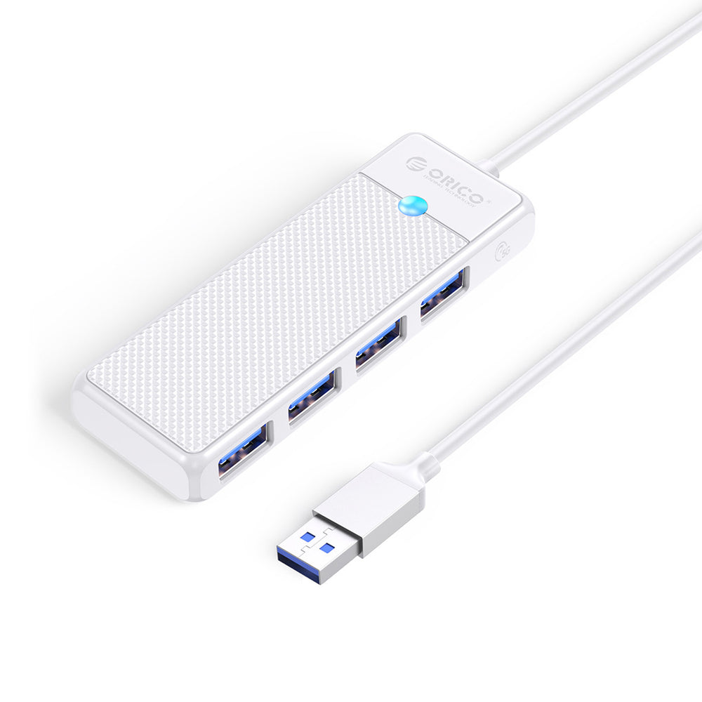 Orico PAPW4A-U3 USB Hub 4-port 4x USB-A 3.0 1 m - white