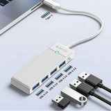 Orico PAPW4A-C3 USB Hub 4-port 4x USB-A 3.0 1 m - white