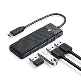 Orico PAPW4A-C3 USB Hub 4-port 4x USB-A 3.0 0.15 m - black