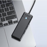 Orico PAPW3AT-U3 USB Hub 4-port 3x USB-A 3.0 with microSD/SD card reader 1.8 m - black