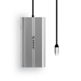 Orico XDR 12in1 USB-C Docking Station USB-A USB-C HDMI 4K VGA RJ45 Gigabit PD 100W SD and microSD Card Reader - Silver