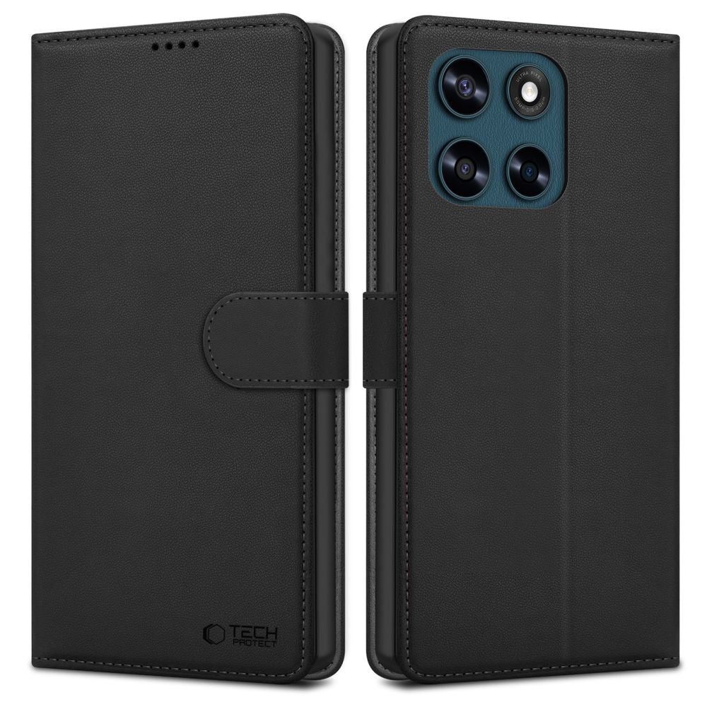 Tech-Protect Wallet Case til Motorola Moto G57 Power / G67 Power - sort
