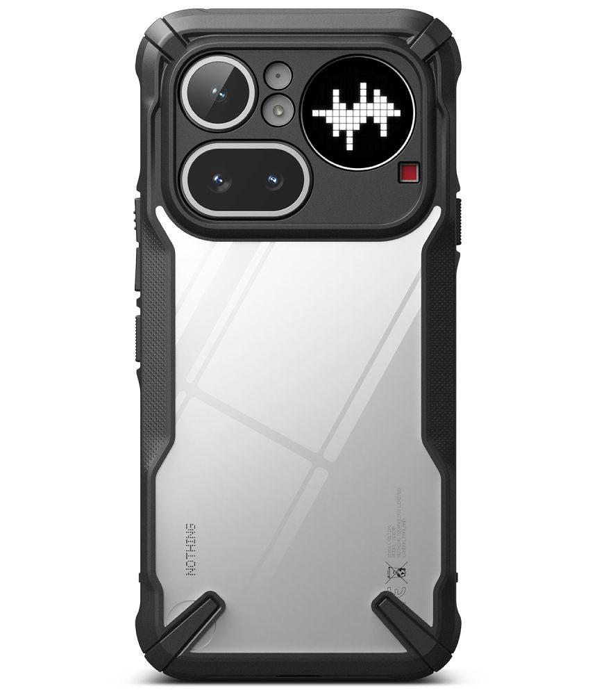 Ringke Fusion X-kasse til Nothing Phone 4A Pro - gennemsigtig og sort