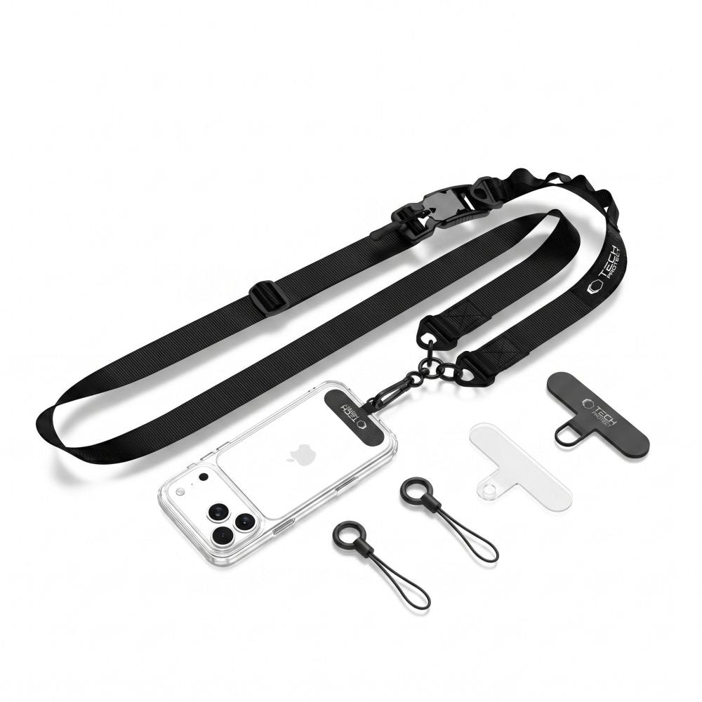 Tech-Protect C9S Rope Crossbody Phone Lanyard - sort