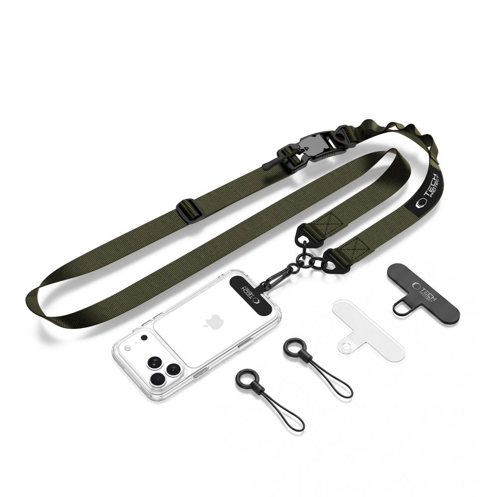 Tech-Protect C9S Rope Crossbody Phone Lanyard - Grøn