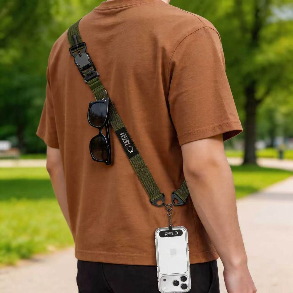 Tech-Protect C9S Rope Crossbody Phone Lanyard - Grøn