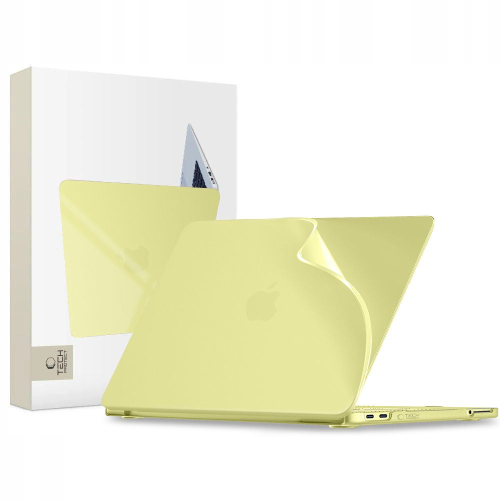 Tech-Protect Softshell-kasse til MacBook Neo 13 2026 - matt gul