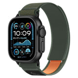 Tech-Protect Nylon Elite Strap til Apple Watch 44/45/46/49 mm - Grøn/Orange