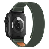 Tech-Protect Nylon Elite Strap til Apple Watch 44/45/46/49 mm - Grøn/Orange