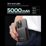 Spigen Essential EA2205MQ 5000MAH 22.5W QI2 Power Bank - sort