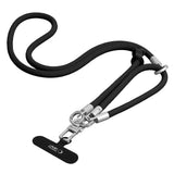 Tech-Protect C10S Rope Phone Lanyard - sort og titanium
