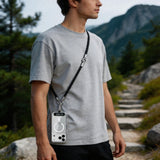 Tech-Protect C10S Rope Phone Lanyard - sort og titanium