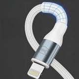 3mk Hyper Cable N-SERIES USB-C / Lightning 1m PD 3.0 9V / 3A 27W - white