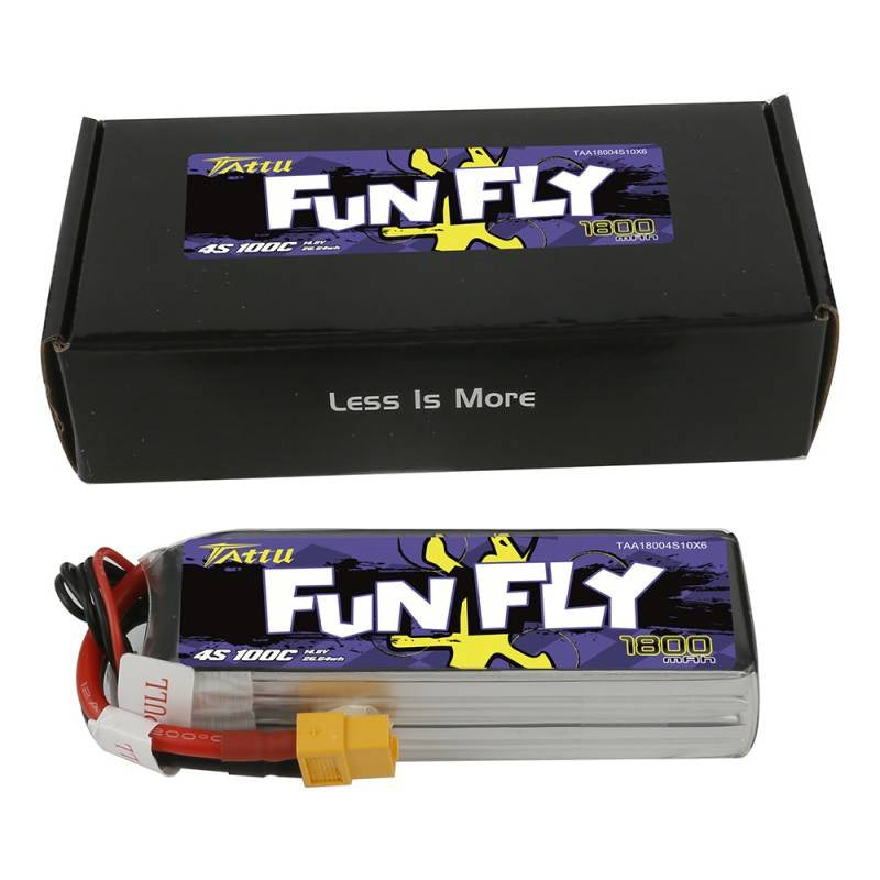 Tattu Funfly 1800mAh 14,8V 100C 4S1P XT60 batteri