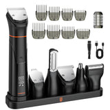 MAXGROOM JK-666 6-in-1 trimmer for beard, hair, body, nose and ears IPX6 - black