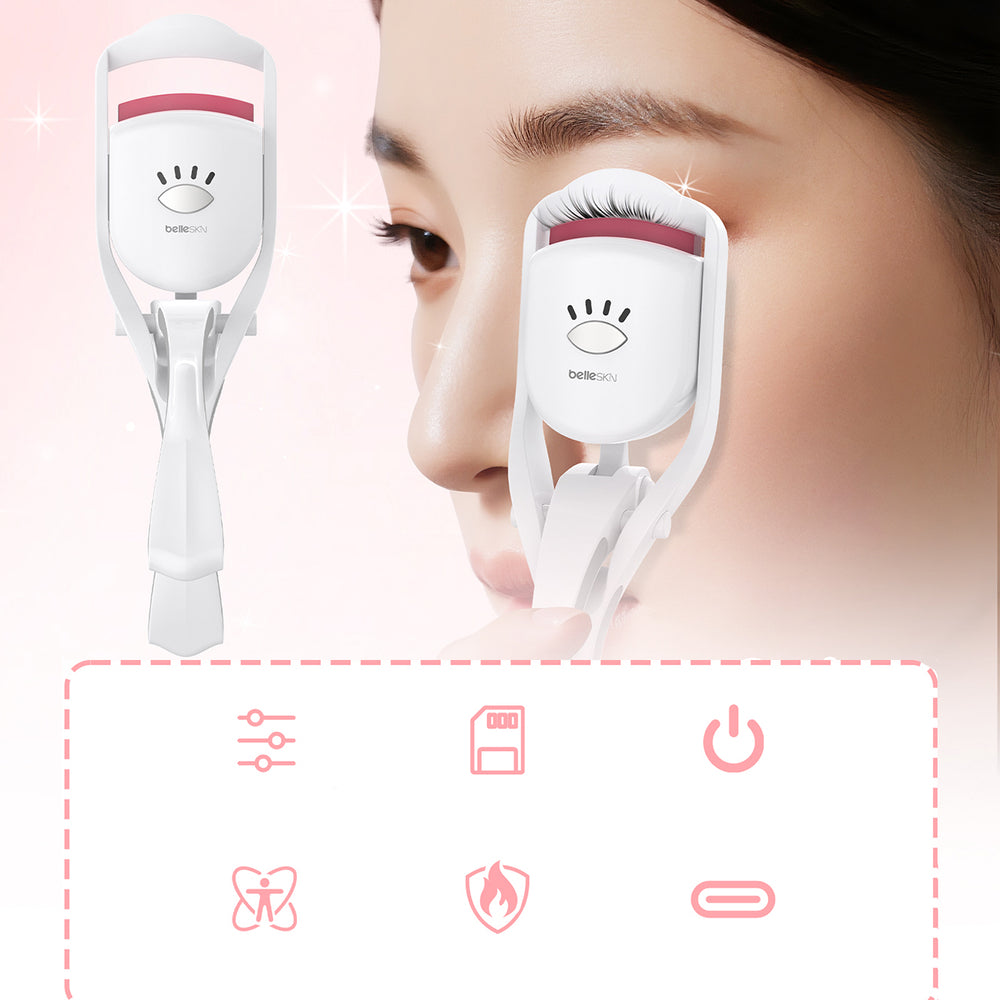 Belleskin by MAXGROOM BM2310 Heated Eyelash Curler - White