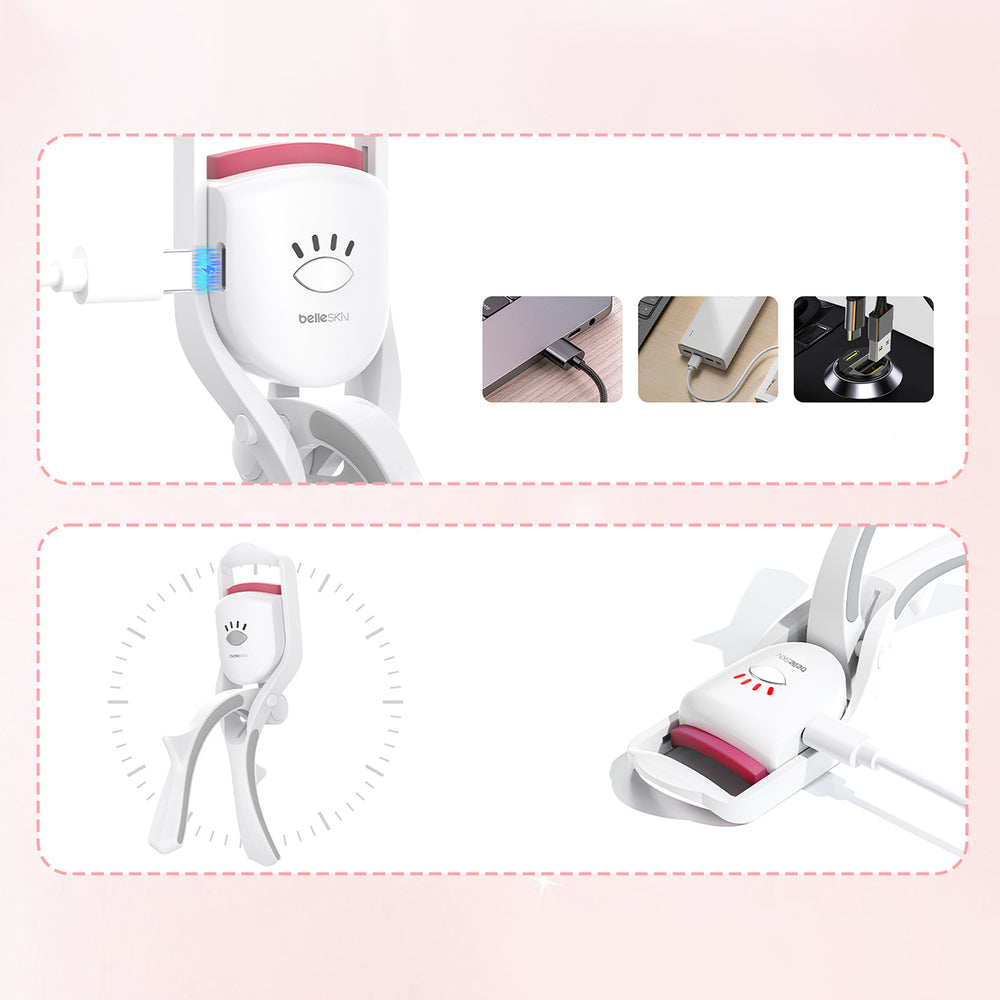 Belleskin by MAXGROOM BM2310 Heated Eyelash Curler - White